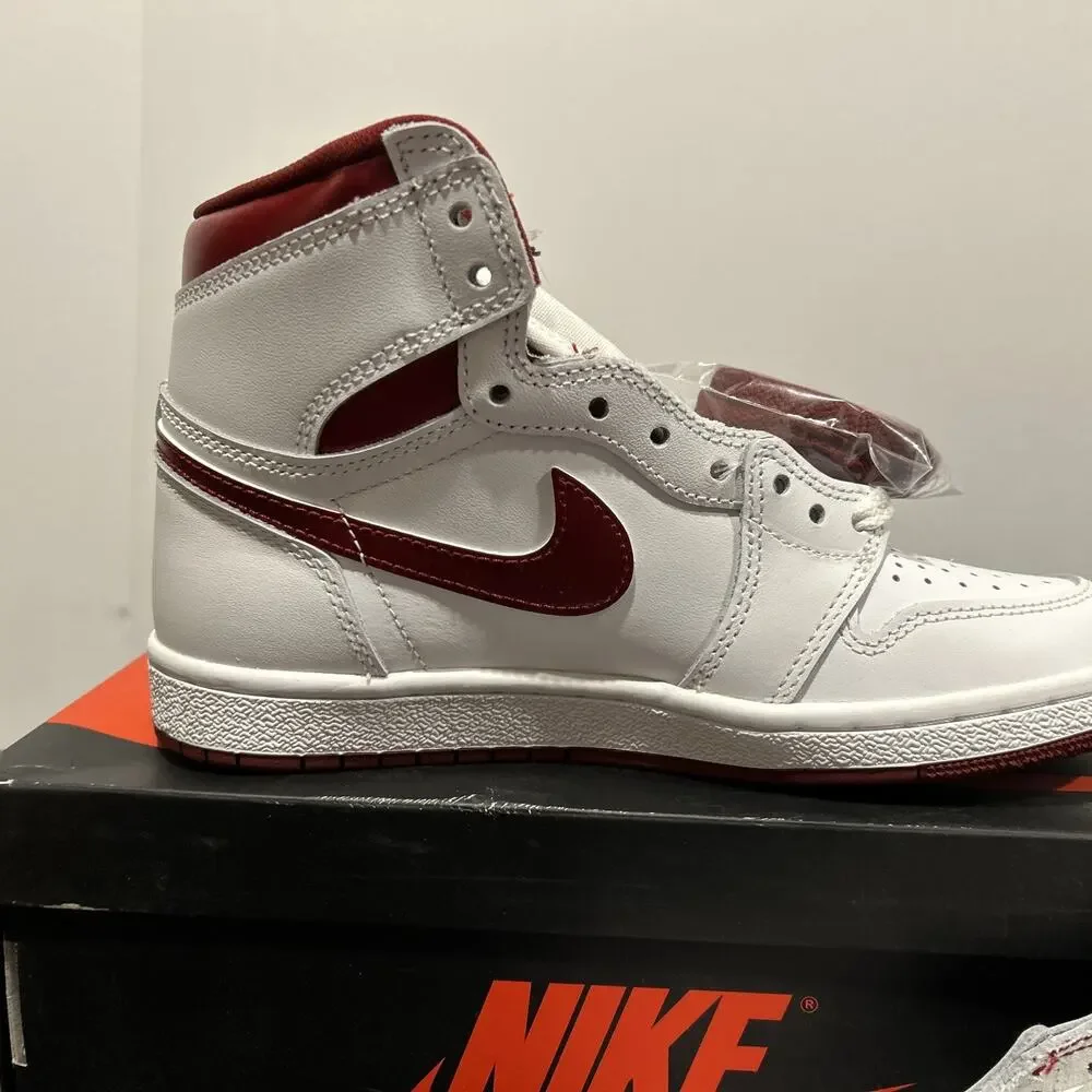 Air Jordan 1 High 85 - White/Team Red - White Size 6.5 BRAND NEW W OG BOX
